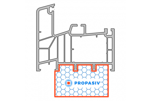 PROPASIV® Profil okenní vysoký (1175 mm)
Kömmerling 88 Plus