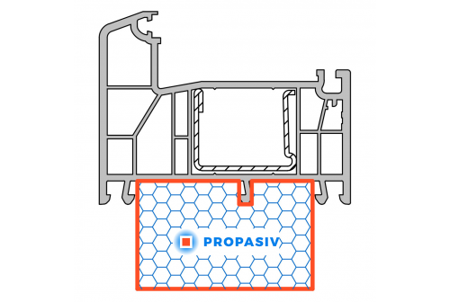 PROPASIV® Profil okenní nízký (1175 mm)
Rehau Euro design 86