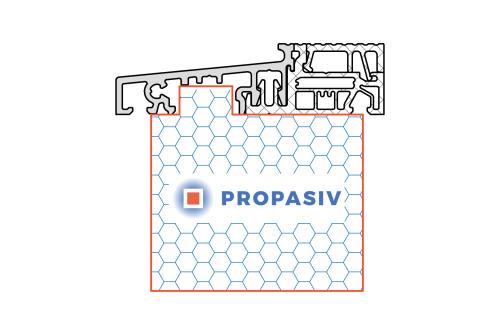 PROPASIV® Profil pod vchodové dveře
TROCAL (KÖMMERLING, KBE) 76