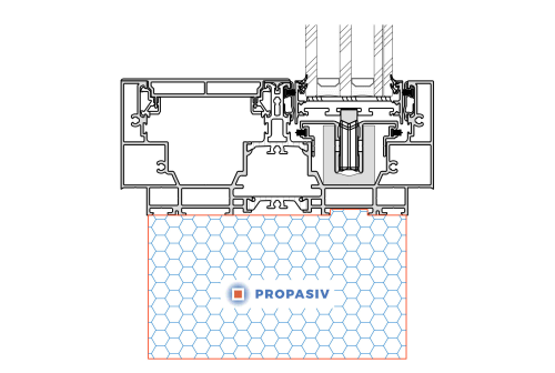 PROPASIV® Profil pod zdvižně-posuvné dveře (HS portal_180)
Schüco AS PD 75