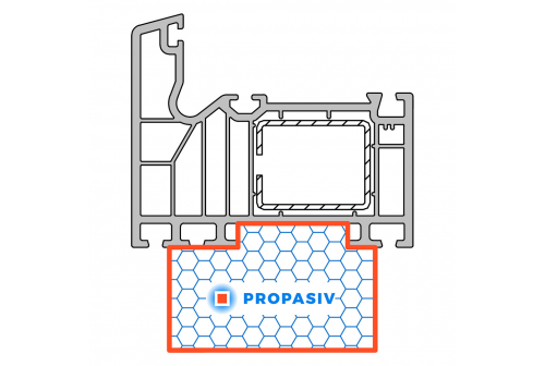 PROPASIV® Profil okenní nízký (1175 mm)
Schüco Corona SI 82