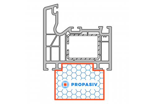 PROPASIV® Profil okenní nízký (1175 mm)
Schüco CT 70 MD