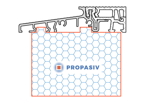 PROPASIV® Profil pod vchodové dveře
Inoutic (Deceuninck) Eforte