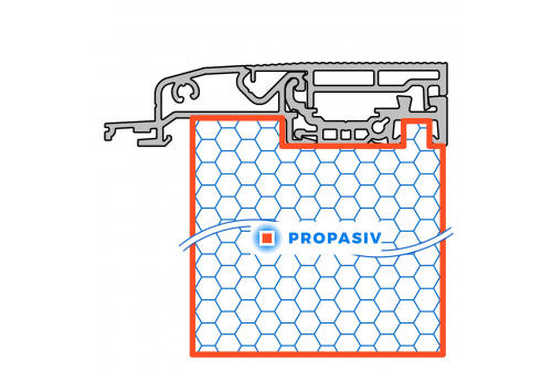 PROPASIV® Profil pod vchodové dveře
Veka Softline 82 (VIGO, Winergetic)