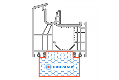 PROPASIV® Profil okenní nízký (1175 mm)
Gealan S8000 IQ