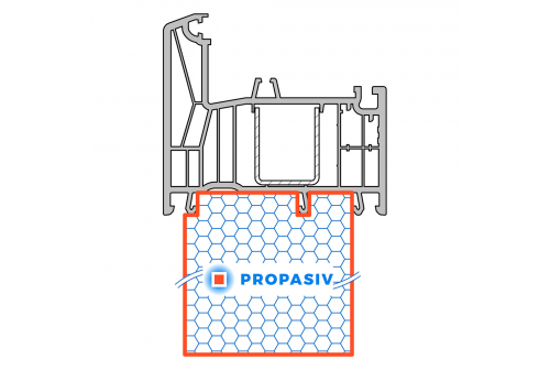 PROPASIV® Profil okenní rozšiřovací 
Rehau Synego 80