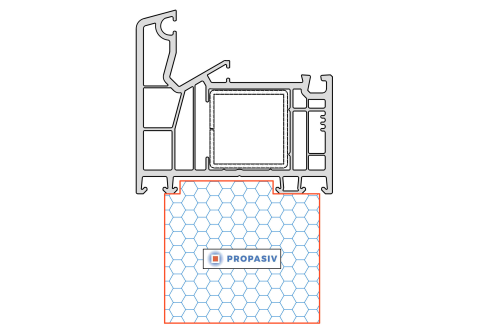 PROPASIV® Profil okenní vysoký (1175 mm)
VEKA Softline 76 (VEKA Ineo)