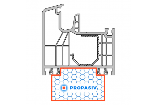 PROPASIV® Profil okenní vysoký (1175 mm)
Gealan S 8000 IQ