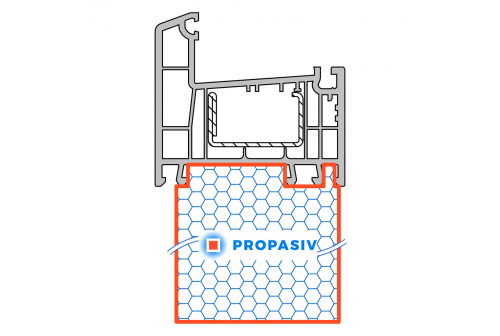 PROPASIV® Profil rozšiřovací
Rehau Euro - design 70